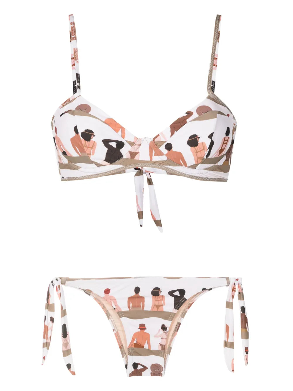 Swimmer-Print Bikini