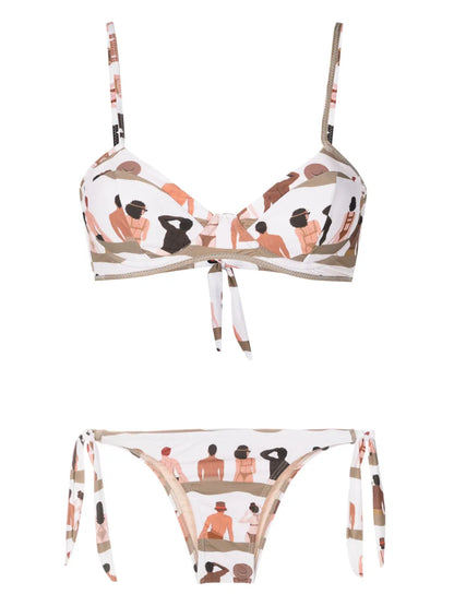 Swimmer-Print Bikini
