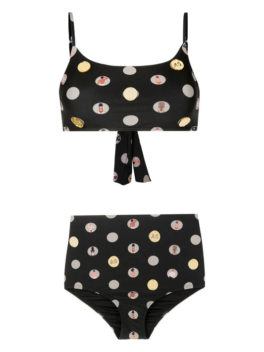 Graphic-Print Bikini