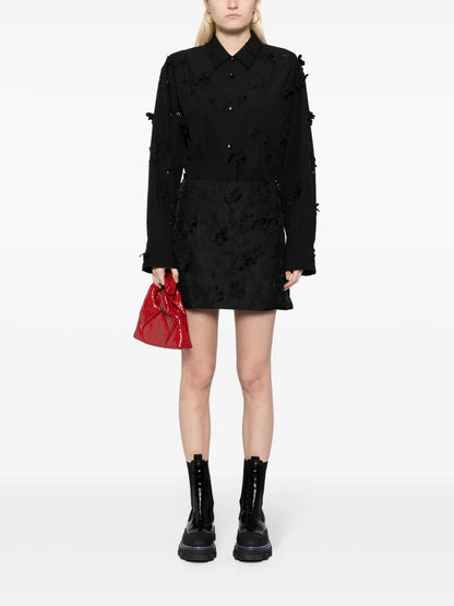 Oversized Cut-Out Shirt