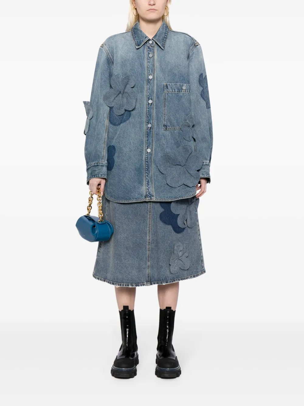 A-Line 3D-Floral Skirt