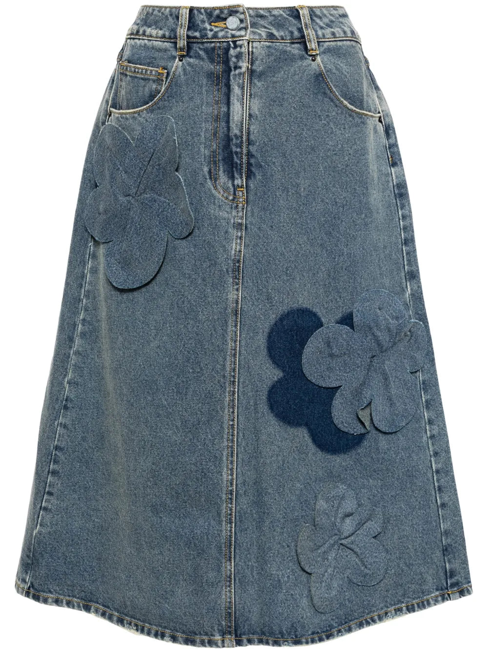 A-Line 3D-Floral Skirt