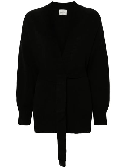 Belted Organic-Cashmere Cardigan