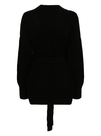 Belted Organic-Cashmere Cardigan