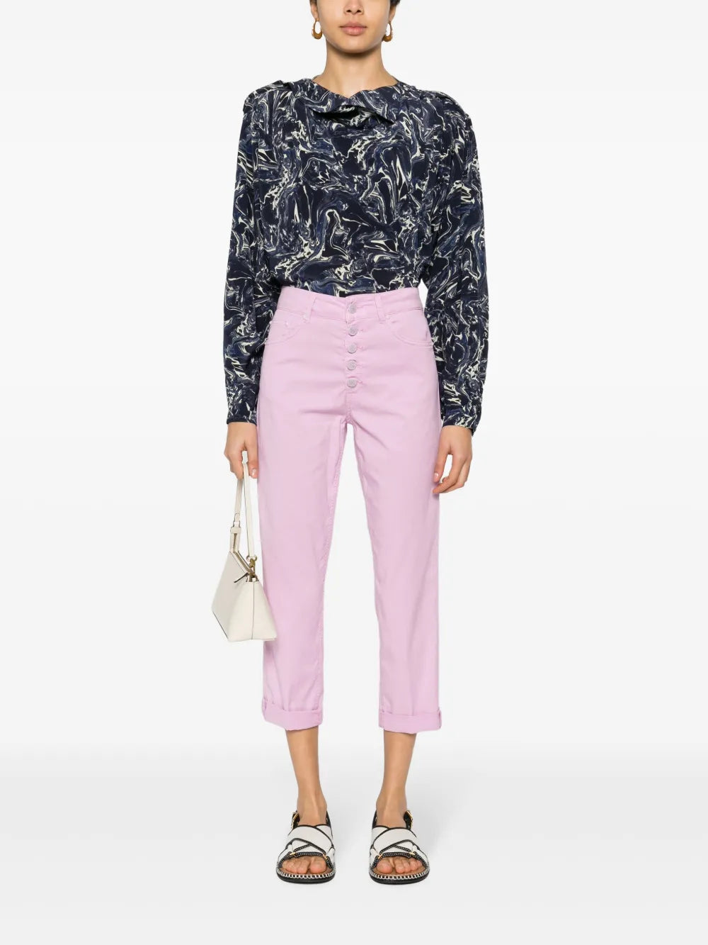 Koons Cropped Straight-Leg Trousers