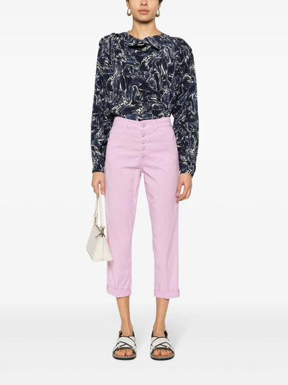 Koons Cropped Straight-Leg Trousers