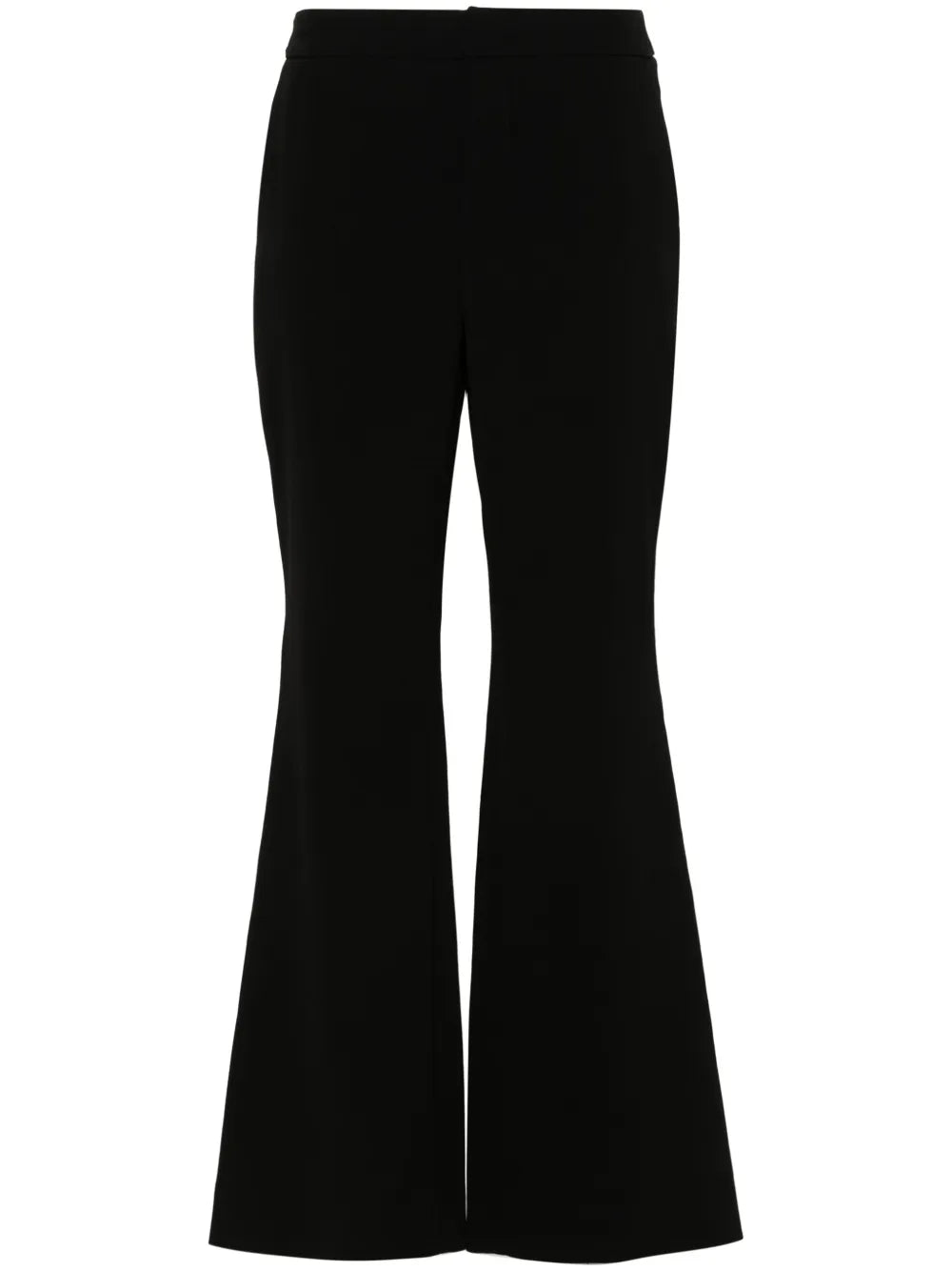 Flared Crepe Trousers