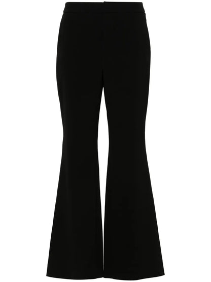 Flared Crepe Trousers