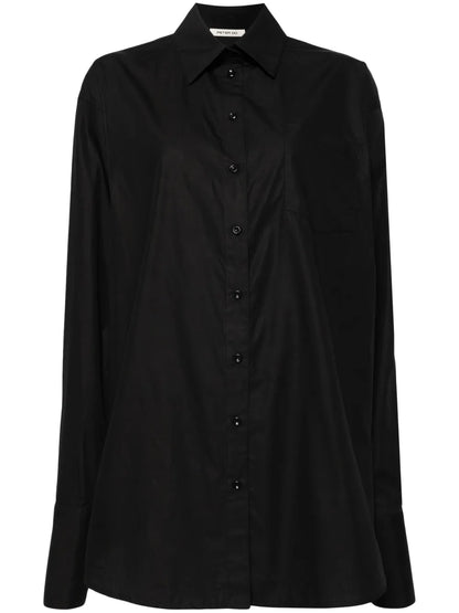 Side-Stripe Cotton Shirt