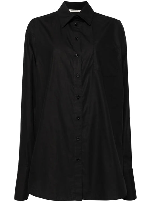 Side-Stripe Cotton Shirt