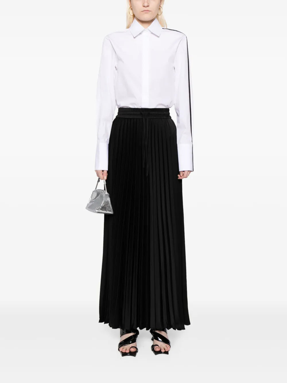 Side-Stripe Cotton Shirt