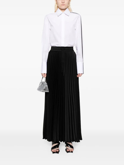 Side-Stripe Cotton Shirt