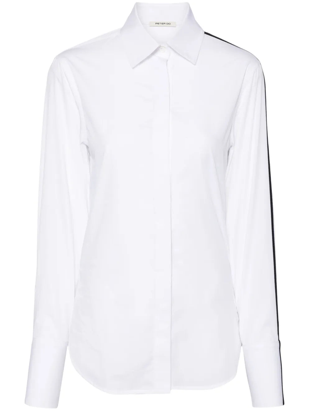 Side-Stripe Cotton Shirt