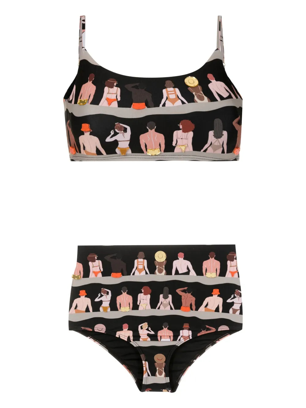 Graphic-Print Bikini