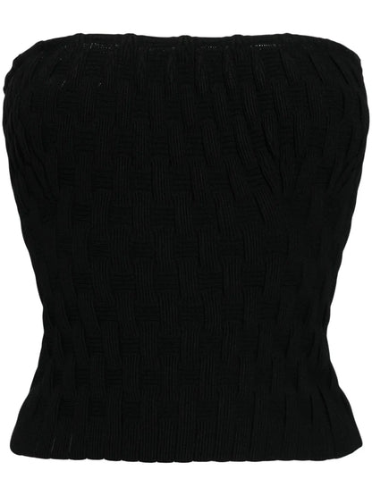 Strapless Knitted Top