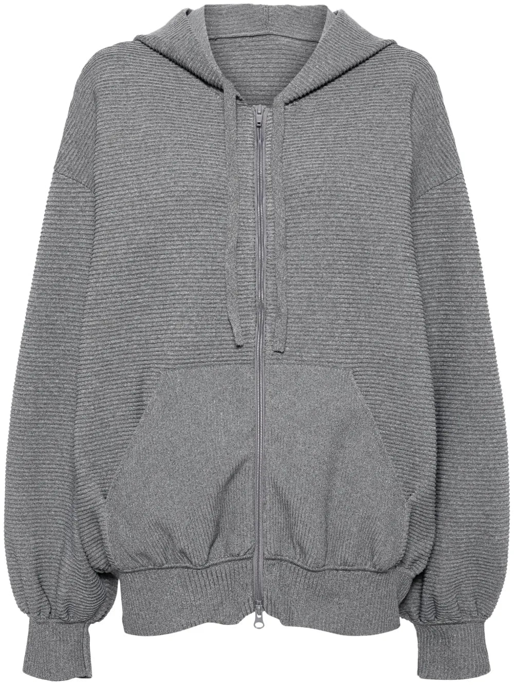 Knitted Hooded Cardigan