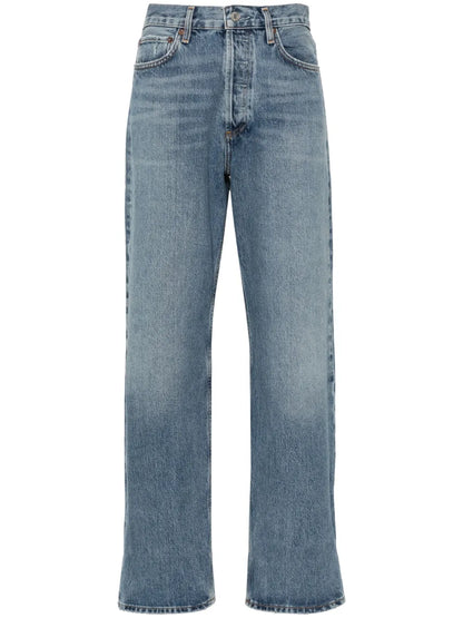 Fran Mid-Rise Straight-Leg Jeans