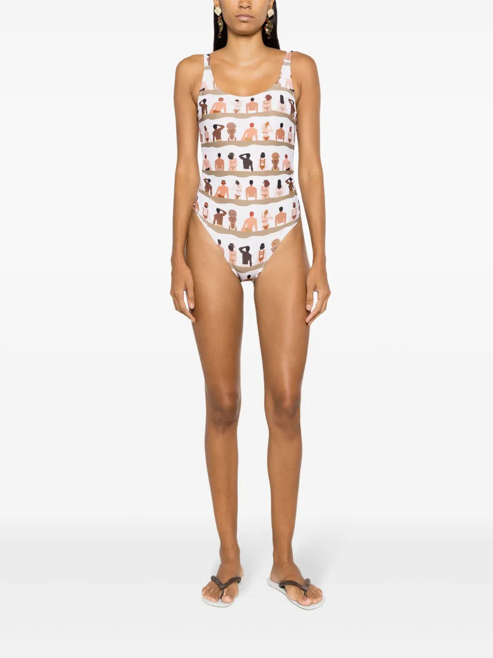 Graphic-Print One-Piece Swimsuit