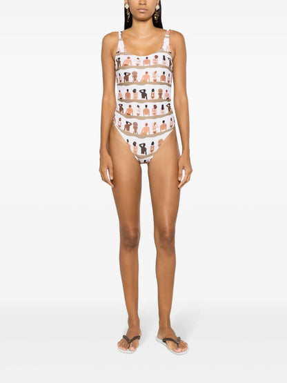 Graphic-Print One-Piece Swimsuit