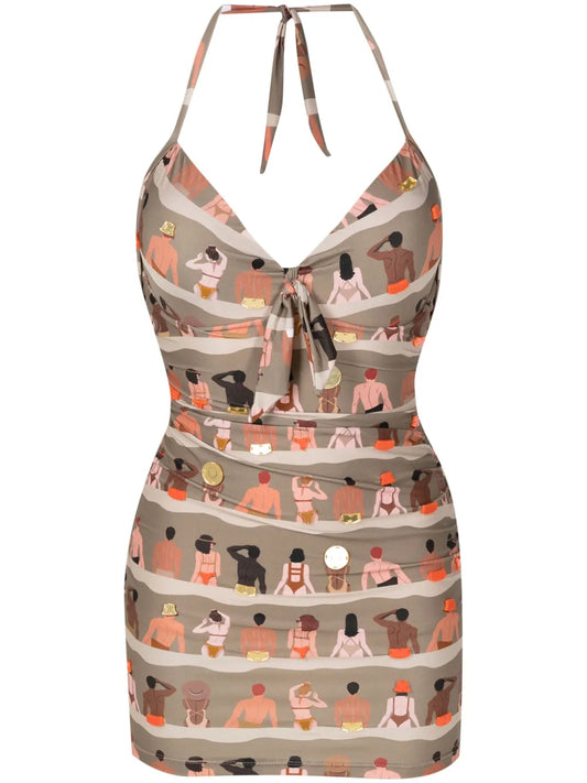 Graphic-Print Swimsuit