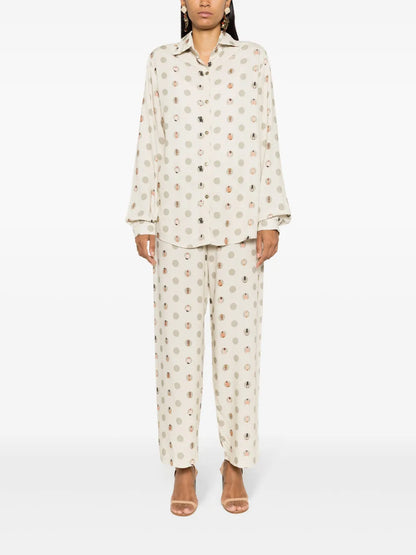 Graphic-Print Long-Sleeve Shirt