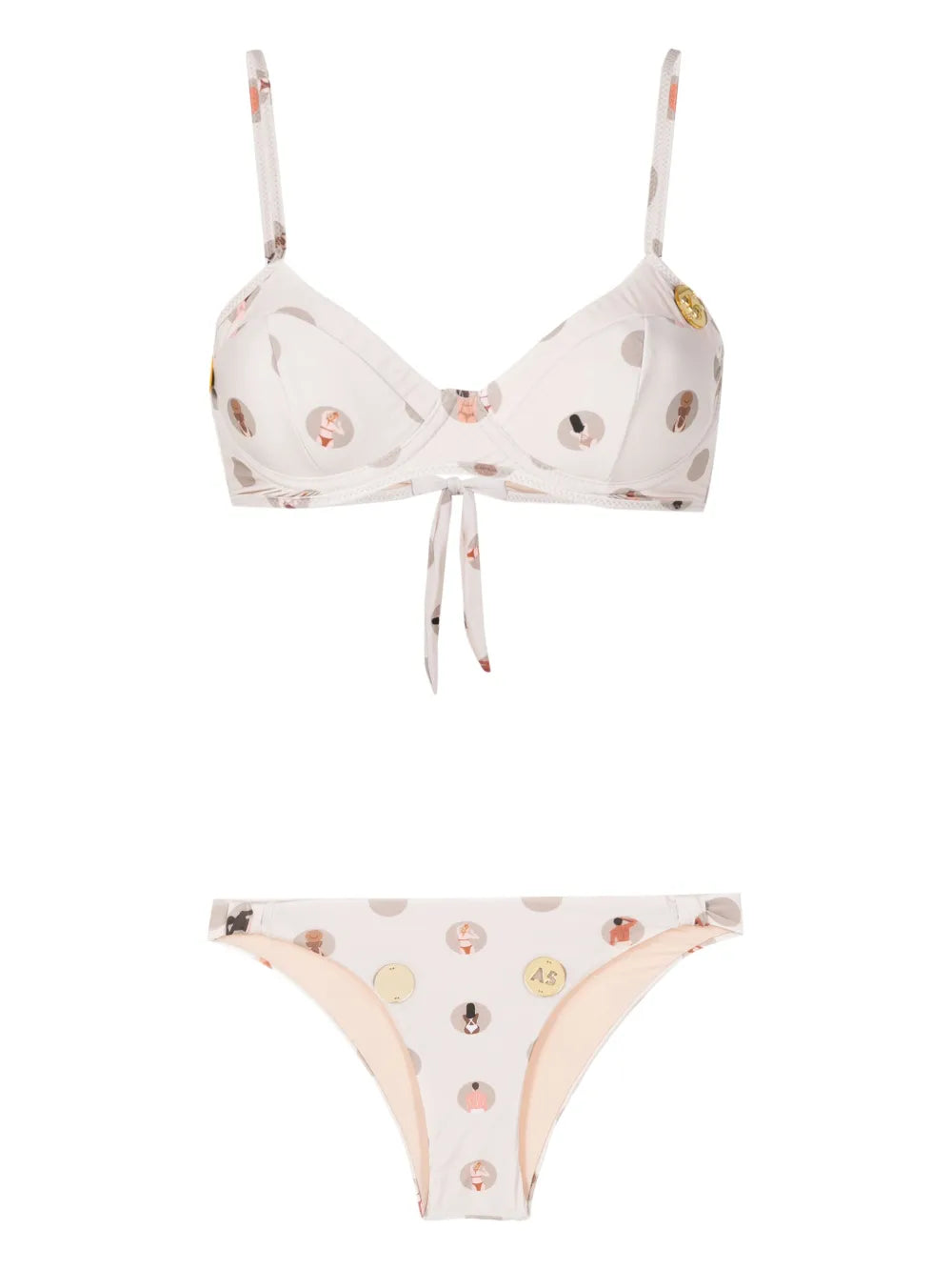 Graphic-Print Two-Piece Bikini Set