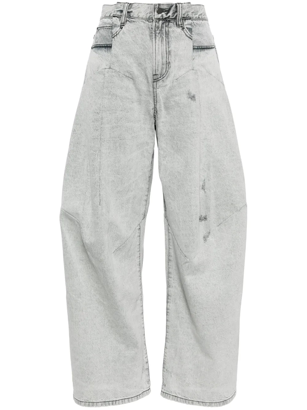 Wide-Leg Cotton Jeans