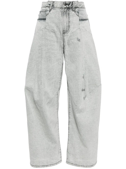Wide-Leg Cotton Jeans