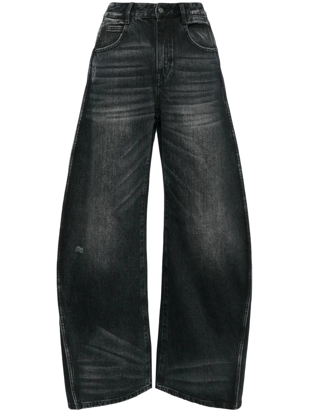 Side-Stripe Wide-Leg Jeans