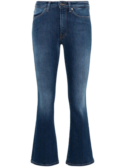 Logo-Palque Flared Jeans