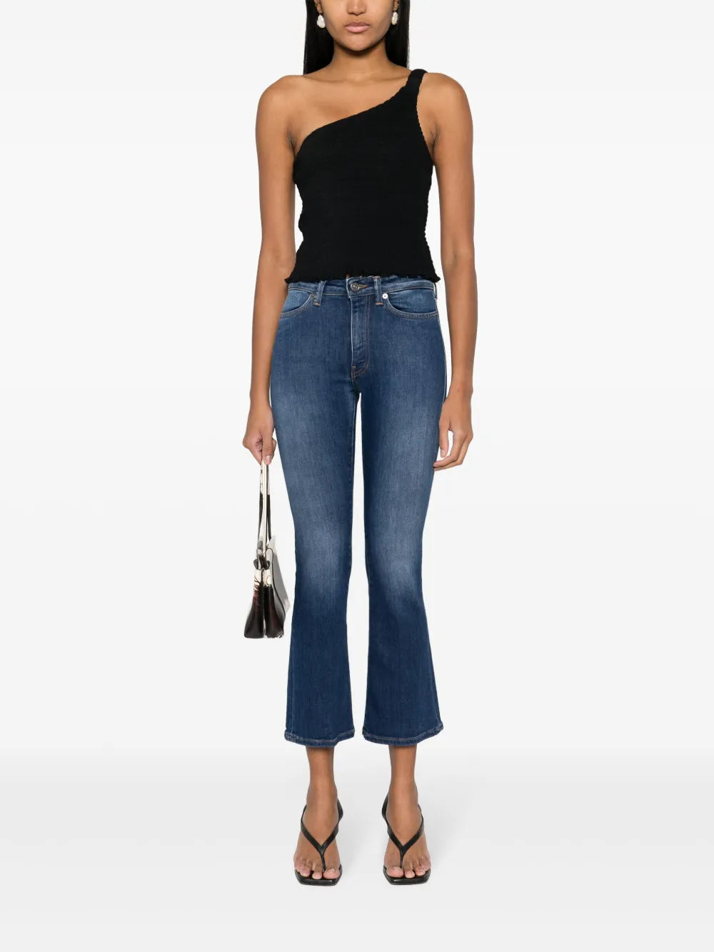 Logo-Palque Flared Jeans