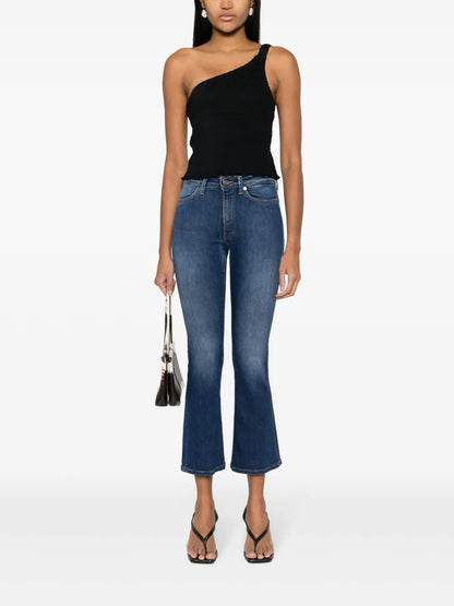 Logo-Palque Flared Jeans
