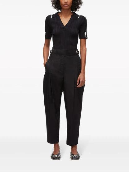 Buckled Tapered Trousers