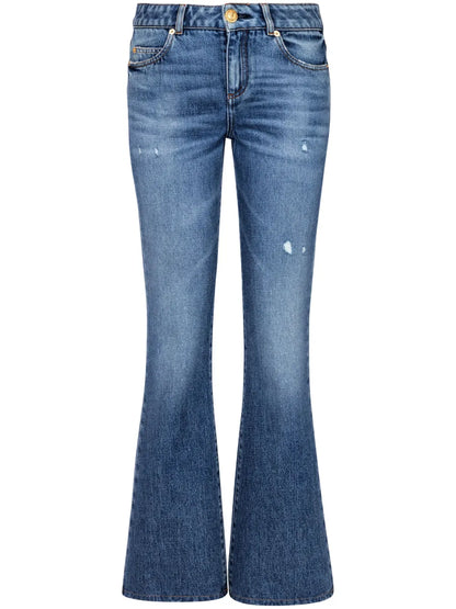 Mid-Rise Flared Jeans