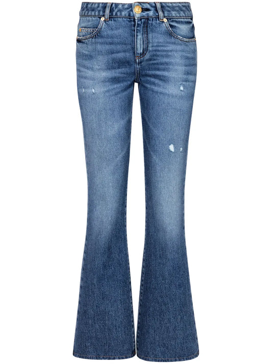 Mid-Rise Flared Jeans