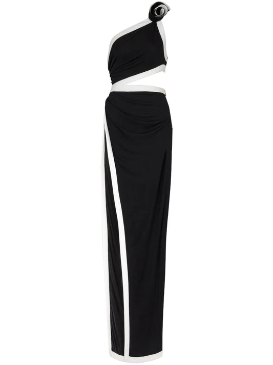 Cut-Out Asymmetric Gown