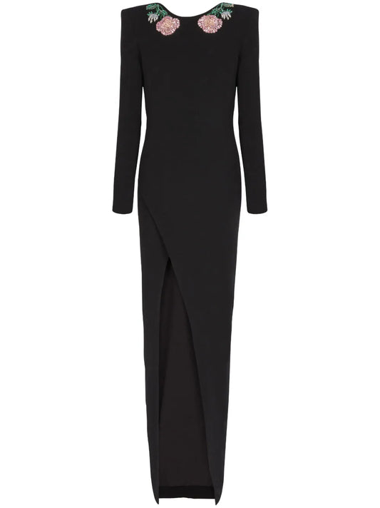 Sequinned Backless Gown