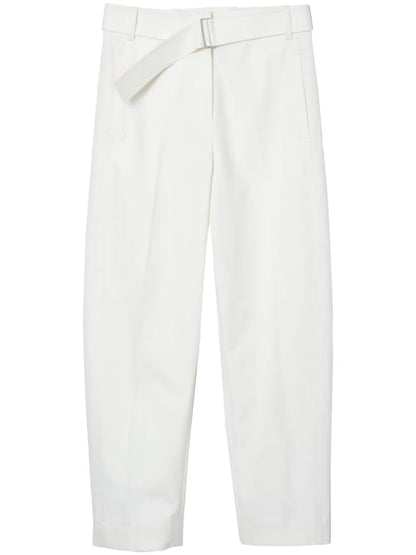 Belted Tapered Trousers