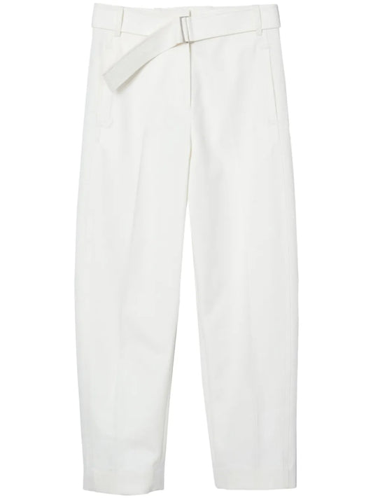 Belted Tapered Trousers