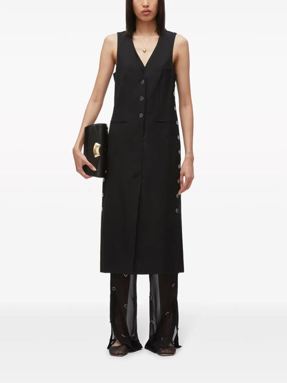 Tailored Vest Midi Dress