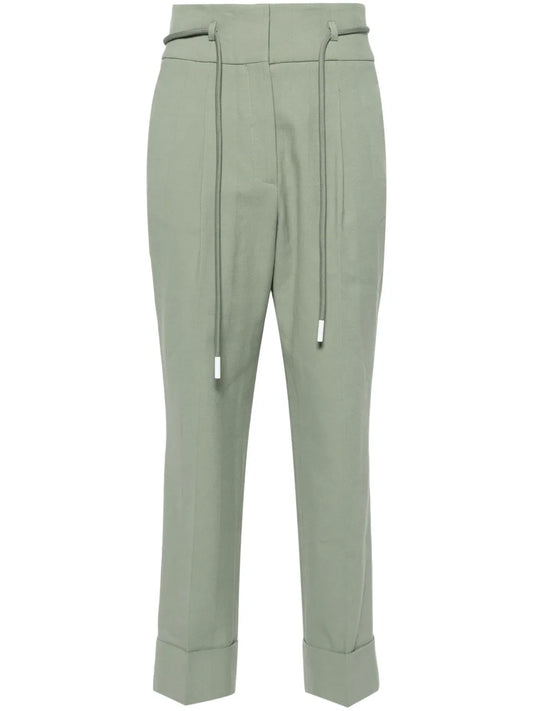 High-Waist Cropped Trousers