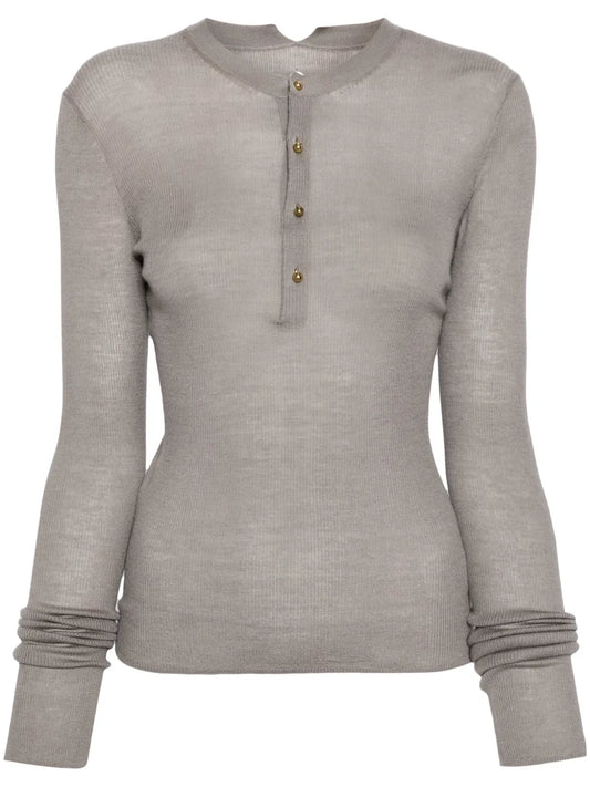 Cut-Out Knitted Top