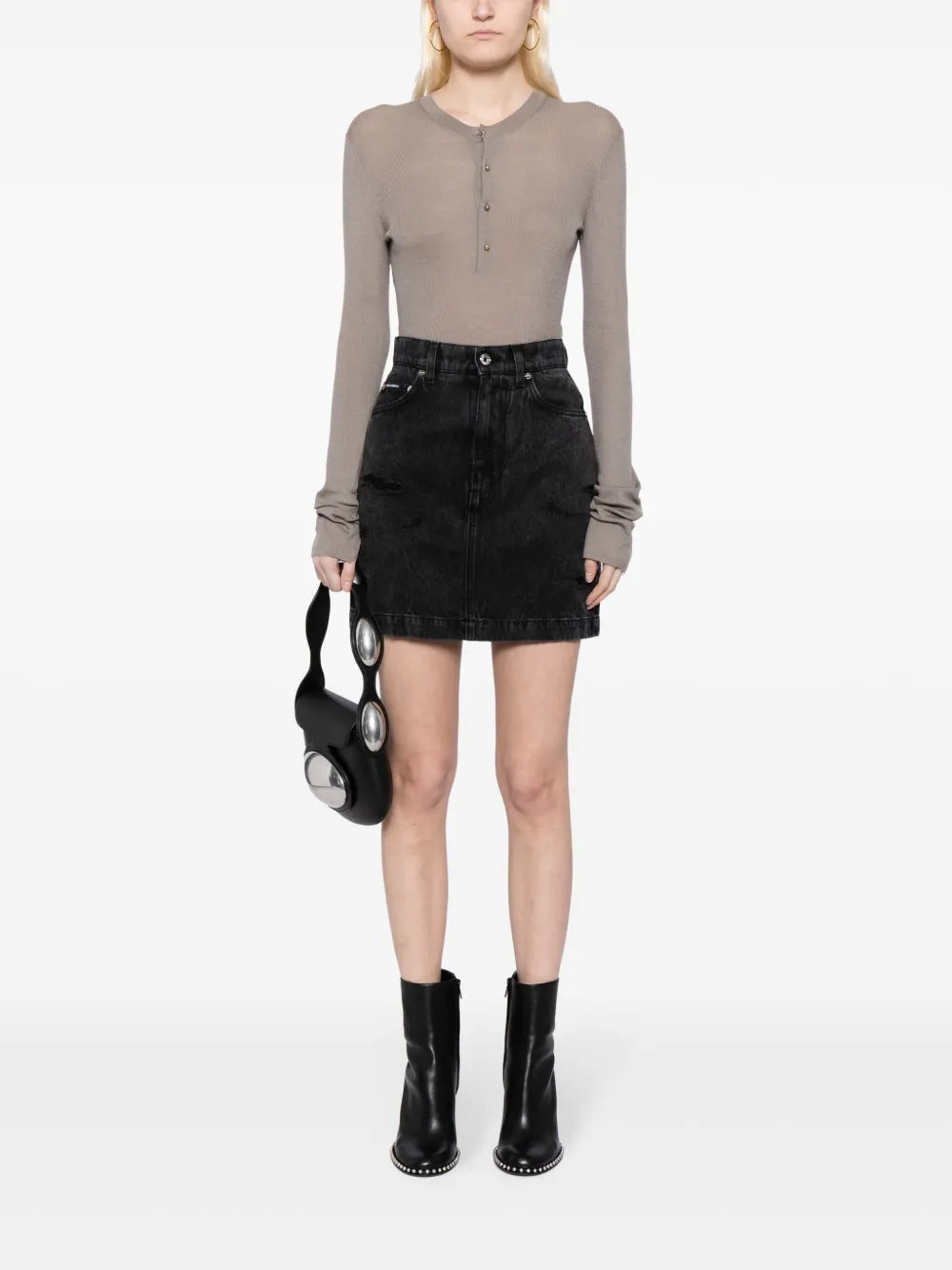 Cut-Out Knitted Top