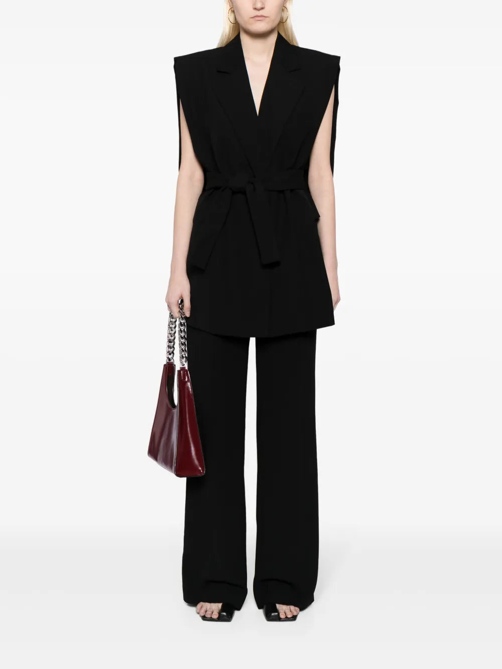 Oversized Sleeveless Blazer