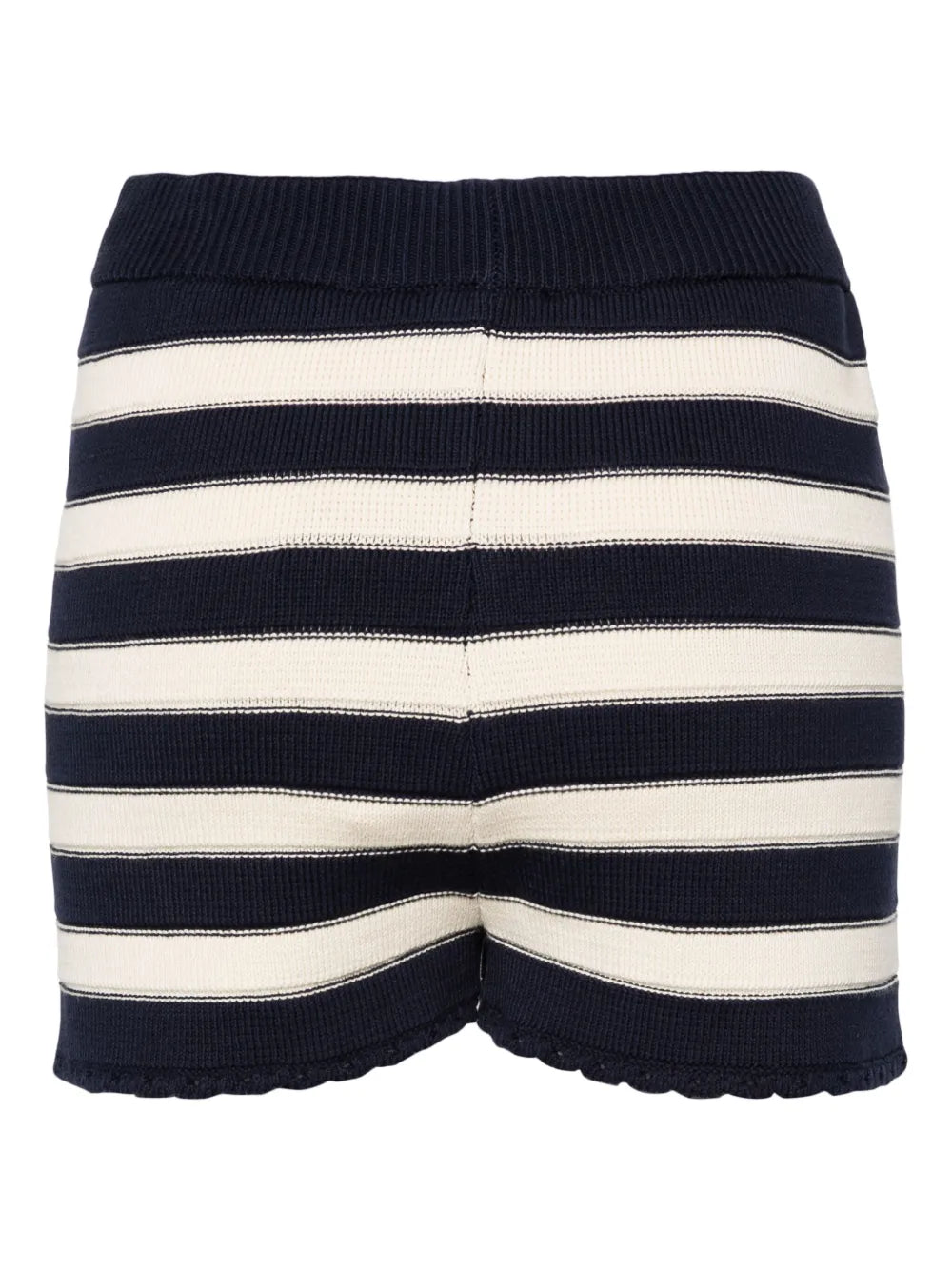 Striped Knitted Mini Short