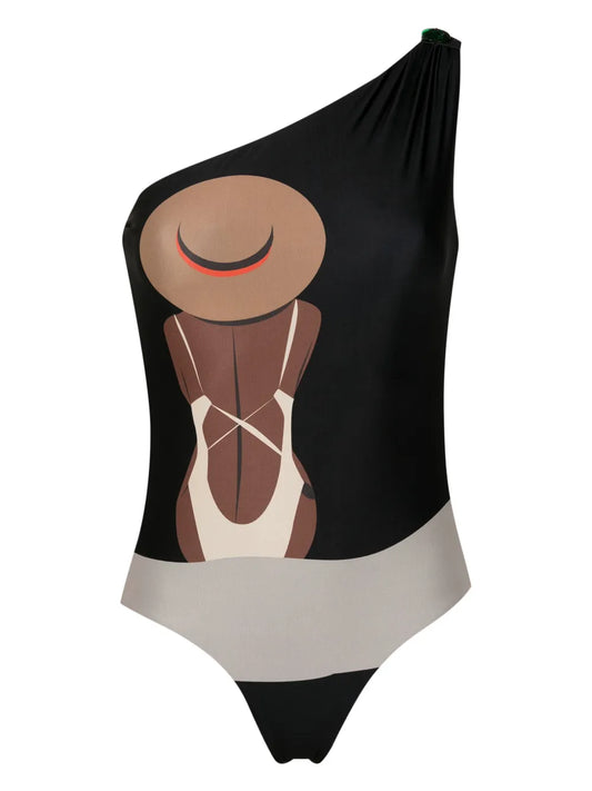 Graphic-Print Swimsuit