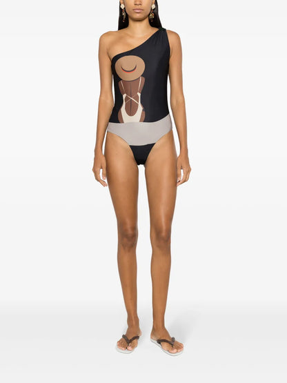 Graphic-Print Swimsuit