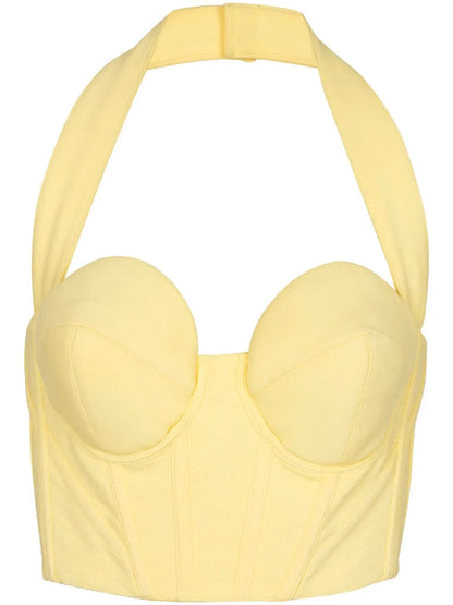 Halterneck Corset Top
