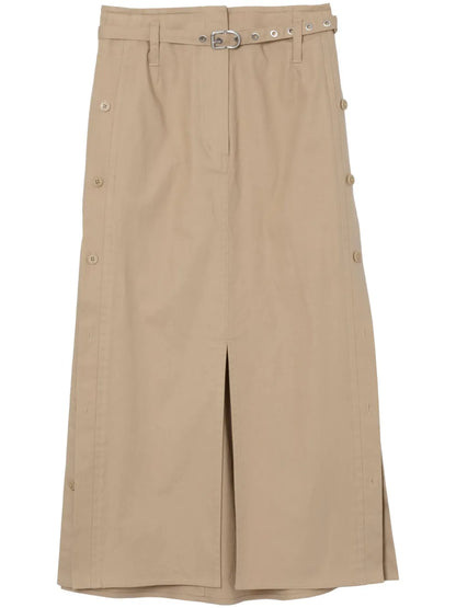 Belted Midi Skirt