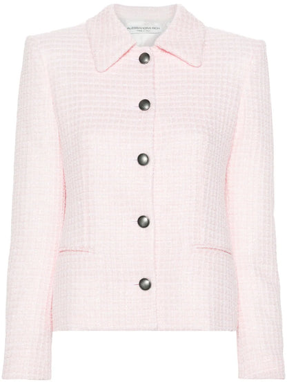 Sequin-Embellished Tweed Blazer